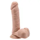 Realistlik dildo munanditega – 18 cm (7″) – nahavärv — Foto 1