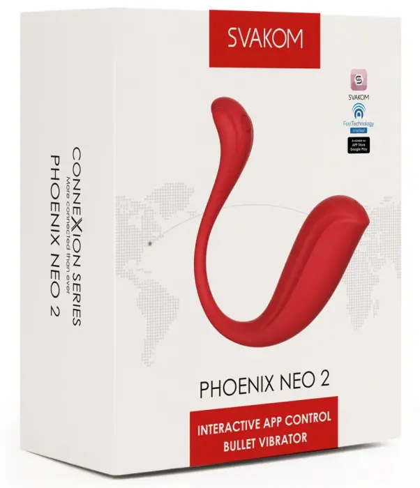 SVAKOM Phoenix Neo 2 вибропуля – 11.8 cm (4.6″) – красный