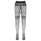 Cottelli LEGWEAR Zeķubikses ar zeķturiem un atvērtu starpkāju – melnas Foto 5