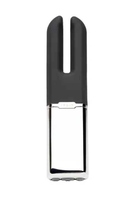 Crave Duet dubultais vibrators – 11.6 cm – melns
