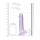 Realistlik dildo munanditega – 21 cm (8.3″) – Lilla — Foto 5