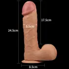 Легендарный King Size Реалистичный Дилдо – 23 см (9″) – Розовый — Фото 7