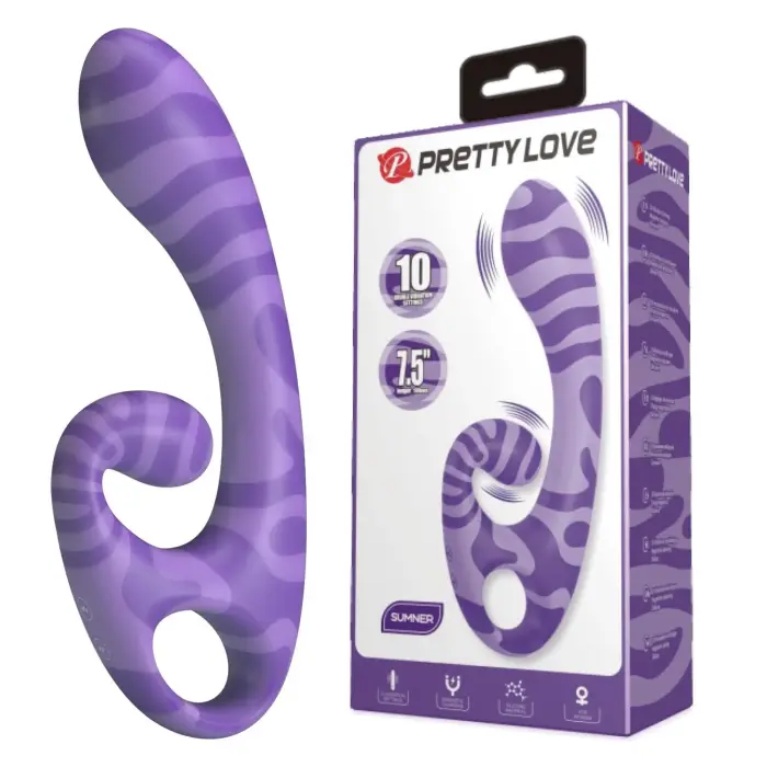 Pretty Love Sumner Dual Vibrator – Purple
