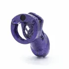 CB-X CB-6000 Guarded Galaxy Glitter Purple Chastity System ABS Kit — Photo 2