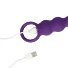 Teardrop Shaped Vibrator – 16.6 cm – Clear Purple – Clear Photo