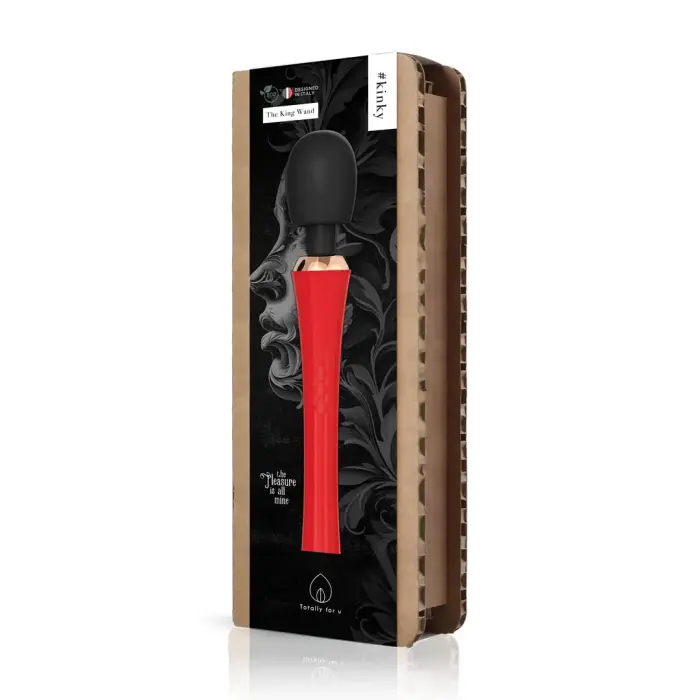The King – powerful wand vibrator – red/black