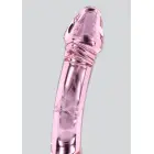 Divpusējs Rhinestone Wand Dildo – 20 cm (8″) – Caurspīdīgs — Foto 6