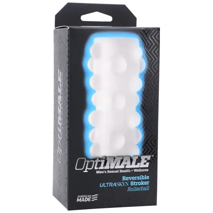 OptiMALE Rollerball Reversible ULTRASKYN Masturbator – 13 cm (5″)