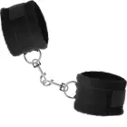 INTENSE FETISH Playset 2 набор из веганской кожи с наручниками, повязкой и тиклером – чёрный — Фото 4