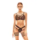 Anais Apparel ypatingas apatinių komplektas su dirželiais – L/XL — Nuotrauka 1