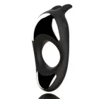 FeelzToys Zeus Dual Motor Silicone Intimate Ring – Black — Photo 2