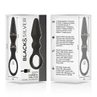 Black&Silver OZZY Silicone Vibrating Plug – Black — Photo 5