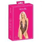 Kissable Floral Embroidered Mesh Bodysuit – Black – L/XL — Photo 1