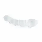 Gildo No. 31 divpusējs stikla dildo – 22 cm (8.7″) – caurspīdīgs — Foto 3