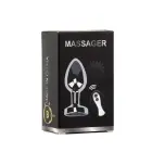 Metal Vibrating Anal Plug M with Remote Control — Photo 7