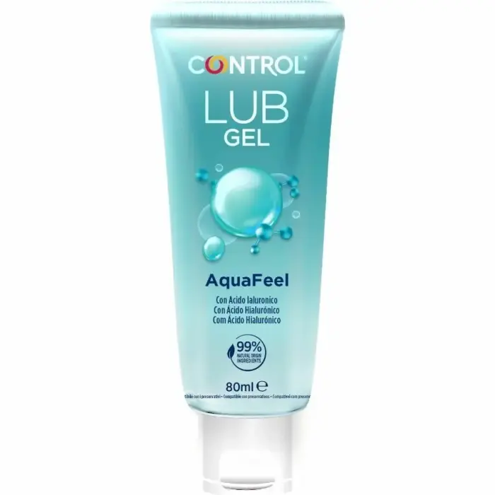 CONTROL AquaFeel lubrikants uz ūdens bāzes ar hialuronskābi – 80 ml