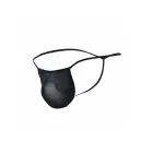 MOB Sheer T-Back Thong – Black – S/M — Photo 4