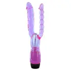 Dubultās penetrācijas vibrators – caurspīdīgs Foto 1