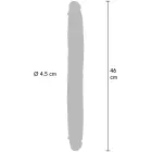 ToyJoy Get Real divslāņu dildo ar priekšādiņu – 46 cm (18″) – miesas krāsa — Foto 2