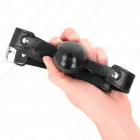 KINK Ball Gag Model 2 Soft TPE 4cm – Adjustable Black Strap 65x2.5cm — Photo 4