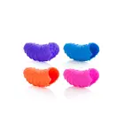 Silikona pirkstu virpuļi vibrators – daudzkrāsains Foto 2