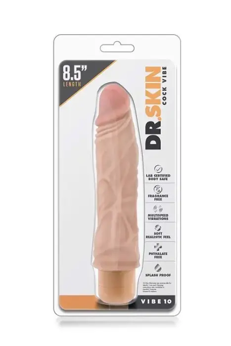 DR. SKIN Cock Vibe 10 – телесный