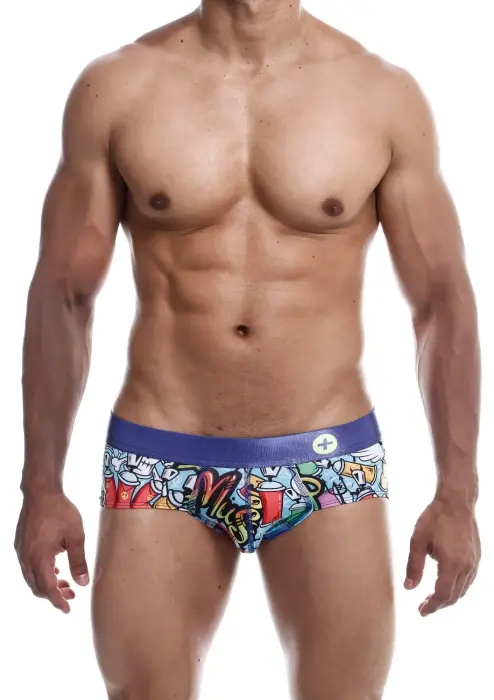 MaleBasics Hipster bokseršorti – daudzkrāsains – S