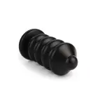 Mr. Steel Deep Stimulation Ribbed Anal Plug – L – Black — Photo 4