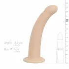 Sinner Gear silikoninis strap-on lenktas dildo su diržu – 17.5 cm (6.9″) – juodas — Nuotrauka 8