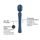 MAN.WAND EDGY wand masāžas vibrators – zils — Foto 6