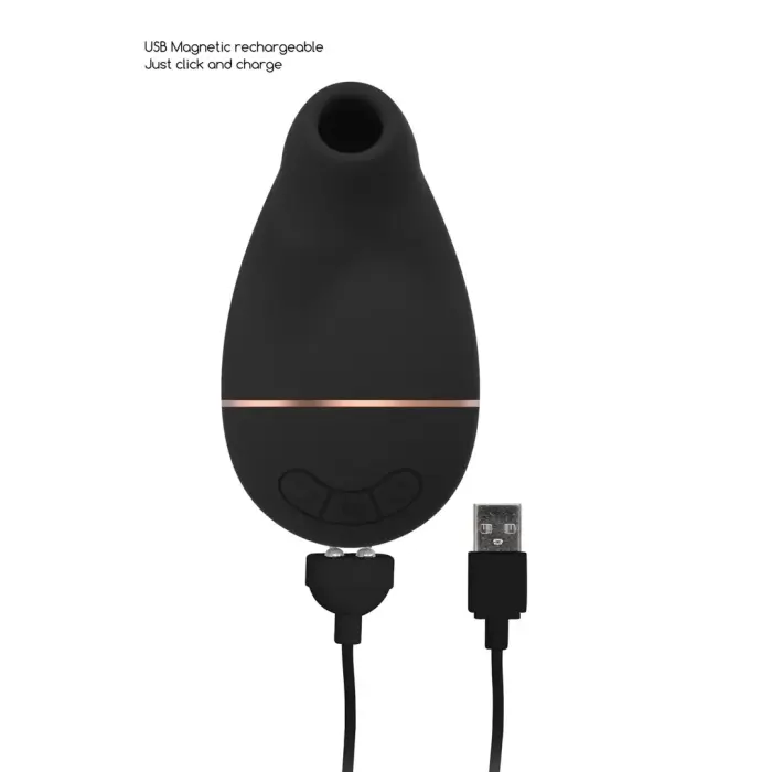 Kissable gaisa pulsa stimulators – melns Foto 7