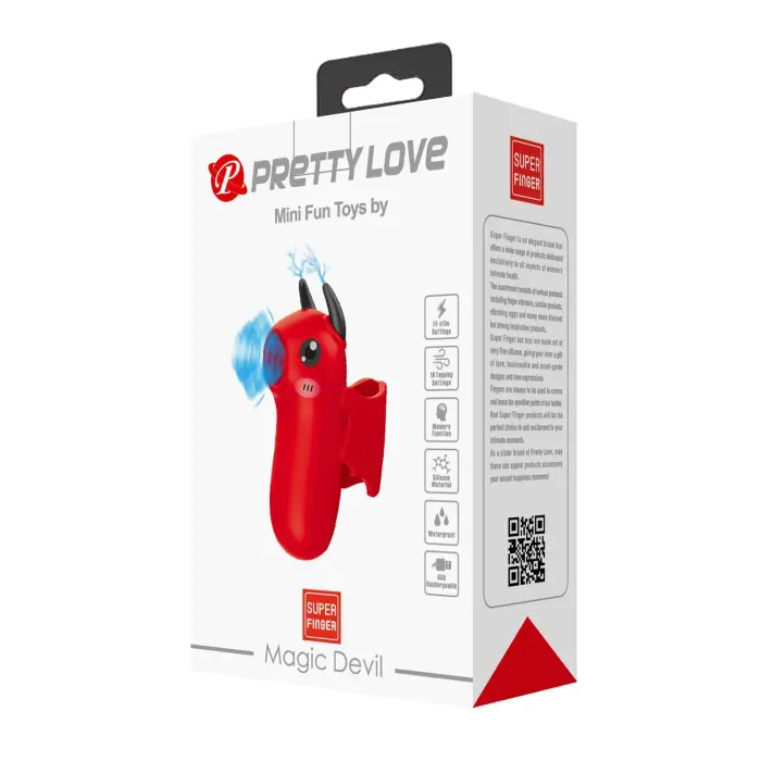 Пальчиковый вибратор с функцией толчков MAGIC DEVIL