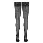 Cottelli Legware Flirt 5 чёрные чулки до бедра с кружевной лентой, 40 DEN — Фото 7