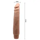 BAILE- Elastīgs daudz ātrumu vibrators – 25.5 cm (10″) – ādas krāsa Foto 9