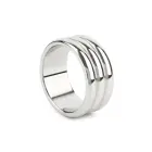 Mr. Steel Elegant Deep Cock Ring – 50 mm – Silver — Photo 1