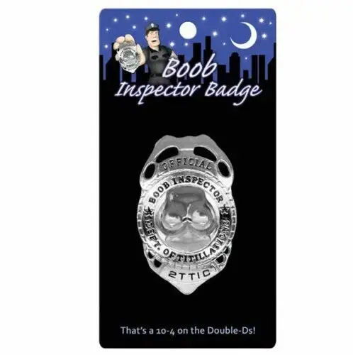Kheper Games "Boob Inspector" novelty badge