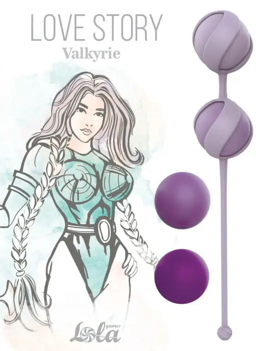 Love Story Valkyrie набор сменных вагинальных шариков - фиолетовый