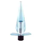 Kompakts vibrējošs anālais spraudnis – Caurspīdīgs Foto 1