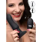 Inflatable Curved Vibrating Silicone Butt Plug – 15 cm (5.9″) — Photo 3