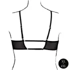 Keyhole Mesh Bra with Double Back Straps and Adjustable Sliders – Plus Size – Black — Photo 5