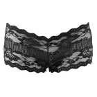 Black Panty with Floral Lace and Bow – L — Photo 4