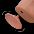 LoveToy – дилдо king size со скользящей кожей из двух слоёв – телесный – 34,3 см — Фото 10