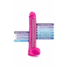 Blush Au Naturel Bold Daddy Двойная плотность фаллоимитатор с присоской – 35,6 см, розовый — Фото 4