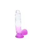 Kiotos Cox värviline dildo – 21.5 cm (8.5″) – Läbipaistev/Lilla — Foto 1