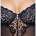 Cottelli BONDAGE Open Crotch Bodysuit with Underwired Cups and Rhinestone Detail – L — Photo 6