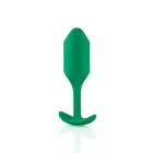 b-Vibe Snug Plug 2 raskusega anaaltapp – 11.4 cm – Roheline — Foto 2