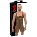 LateX Smoky Latex Men's Bodysuit – Grey – L — Photo 1
