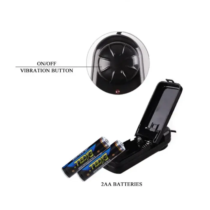 BAILE vibrējošs dobs strapon vibrators – 17 cm Foto 6