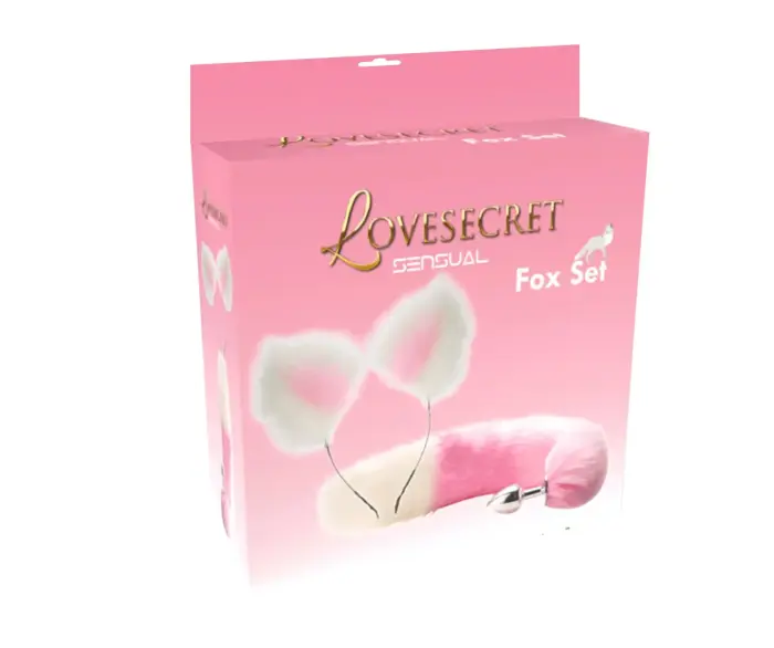 LoveSecret Fox Set 02 – Набор с лисьим хвостом и ушками – 20 см – Pink Фото num