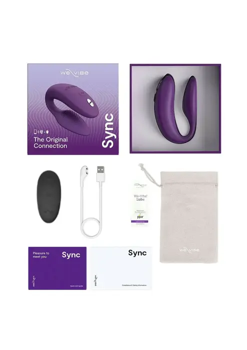 We-Vibe Sync 2-os kartos porų vibratorius – violetinis Photo